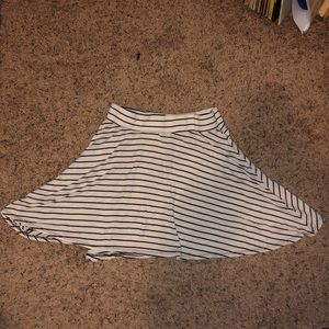 Striped skater skirt